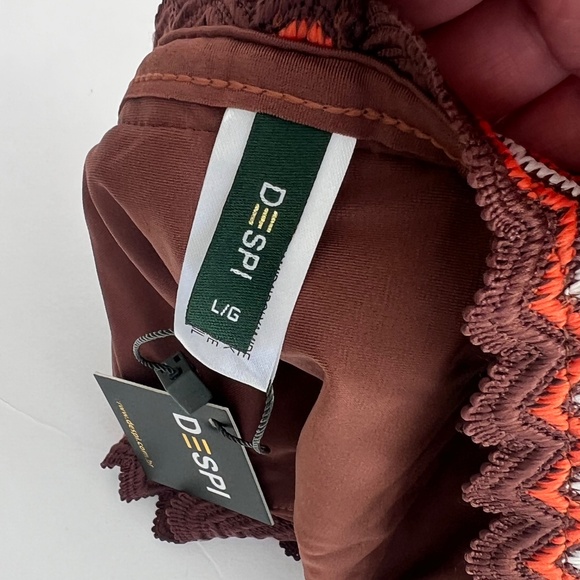 Despi Brown Bikini Set | Fixed Triangle Top & Full Bottom New with Tags - Picture 9 of 12